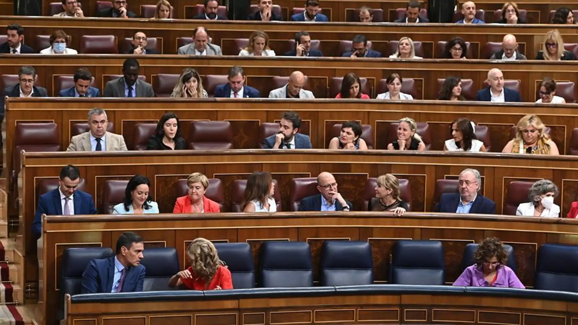 Imagen de archivo de un pleno en el Congreso