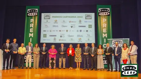 Galardonados en la edición 2022 de los Premios Onda Cero Cartagena