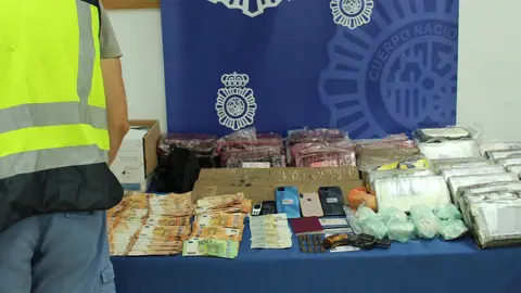 La Policía Nacional detiene a 4 personas tras intervenir 43 kilos de droga en un trastero