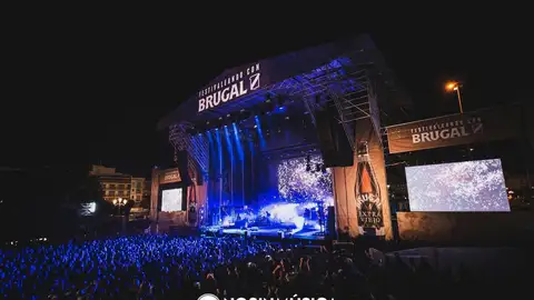 Escenario del No Sin Música en Cádiz Escenario del No Sin Música en Cádiz