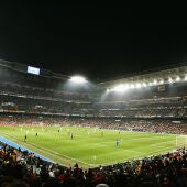 Imagen de un partido en el Santiago Bernabéu.