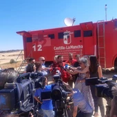 José Luis Escudero atendiendo a los medios de comunicación José Luis Escudero atendiendo a los medios de comunicación
