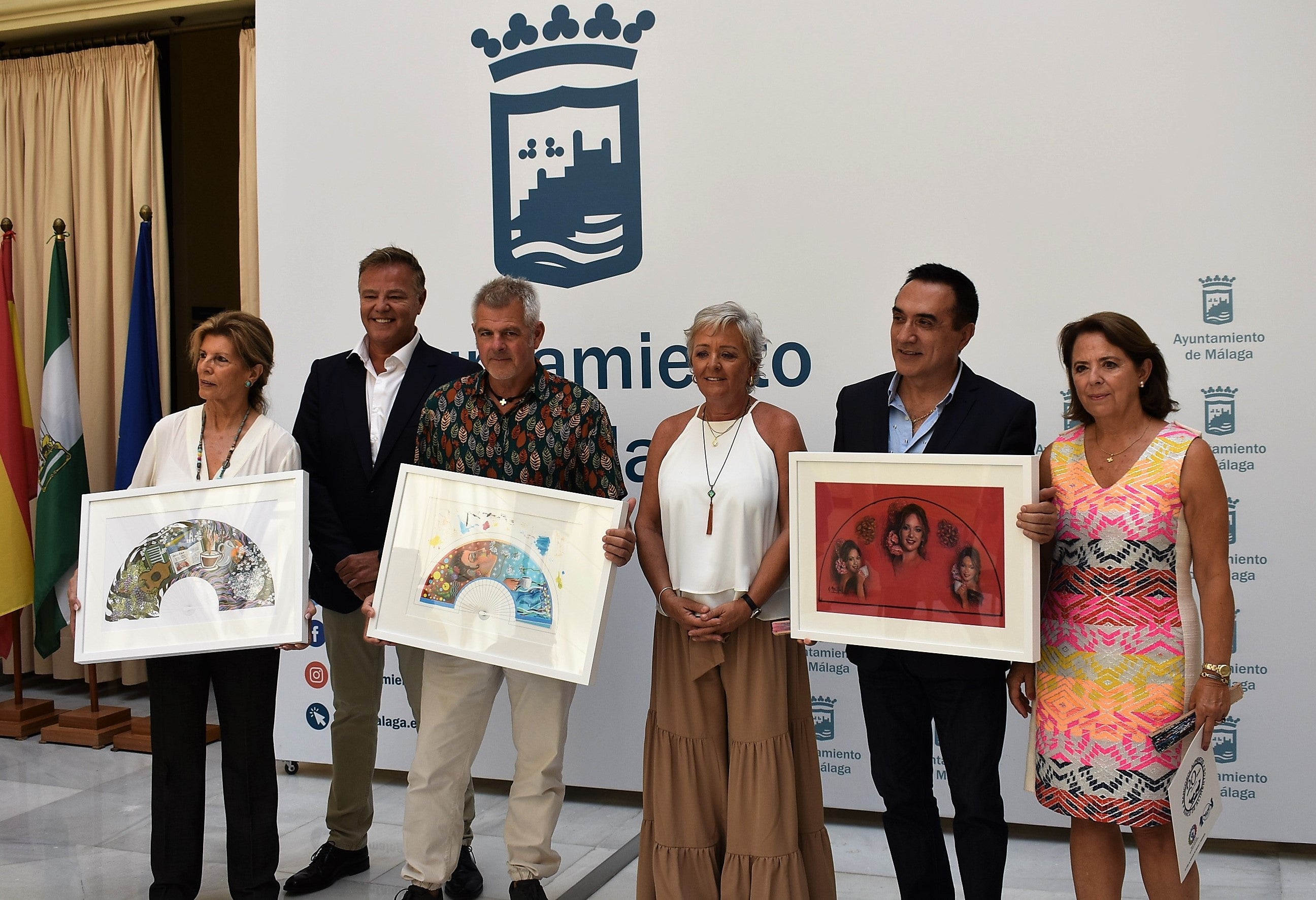 La feria de Málaga contará con abanicos diseñados por artistas malagueños de la mano de Cafés Santa Cristina La feria de Málaga contará con abanicos diseñados por artistas malagueños de la mano de Cafés Santa Cristina