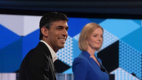 Los candidatos Sunak y Truss 