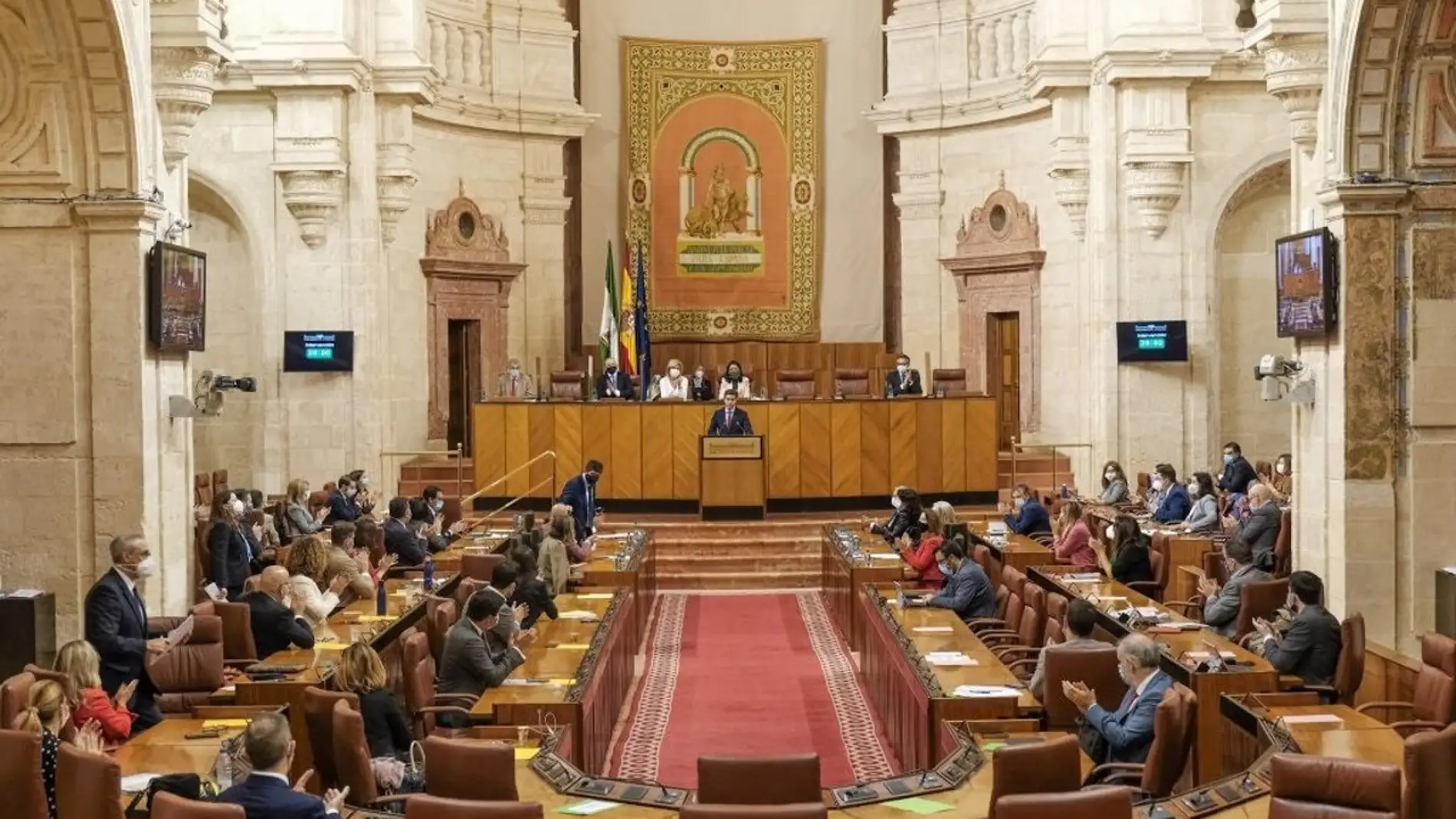 Pleno del Parlamento andaluz.