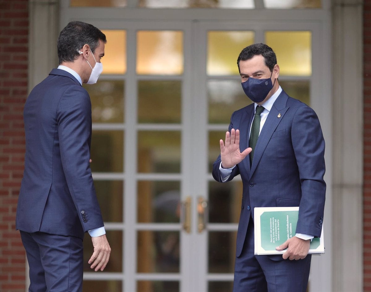 Moreno pide este jueves a Sánchez casi un centenar de reivindicaciones, entre la que se encuentra la reforma del sistema de financiación Moreno pide este jueves a Sánchez casi un centenar de reivindicaciones, entre la que se encuentra la reforma del sistema de financiación