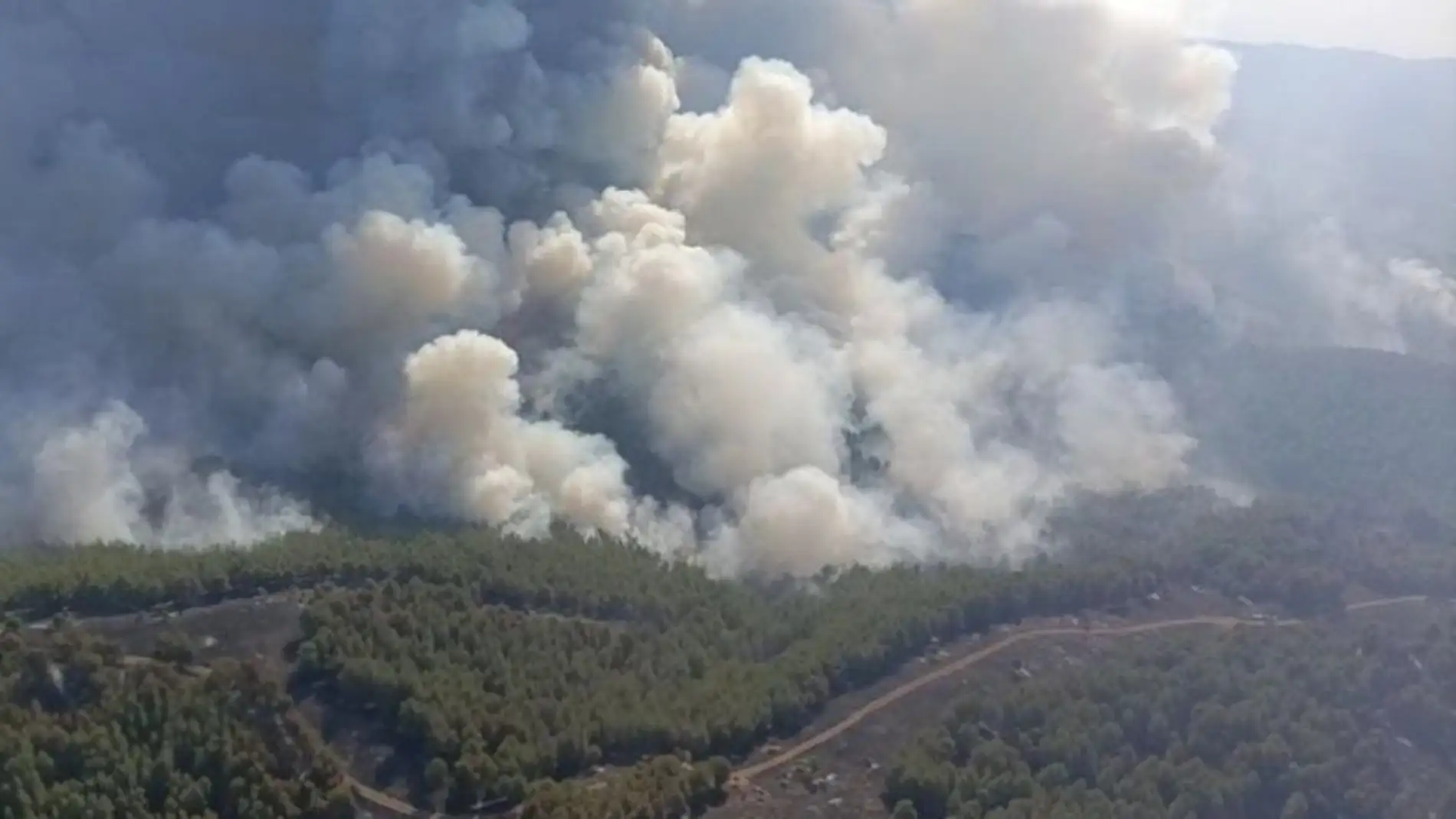 Incendio forestal de Ateca en julio de 2022