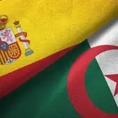 Bandera de España y Argelia Bandera de España y Argelia