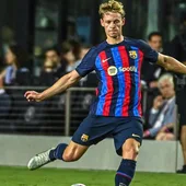 Frenkie de Jong durante la gira por Estados Unidos Frenkie de Jong durante la gira por Estados Unidos