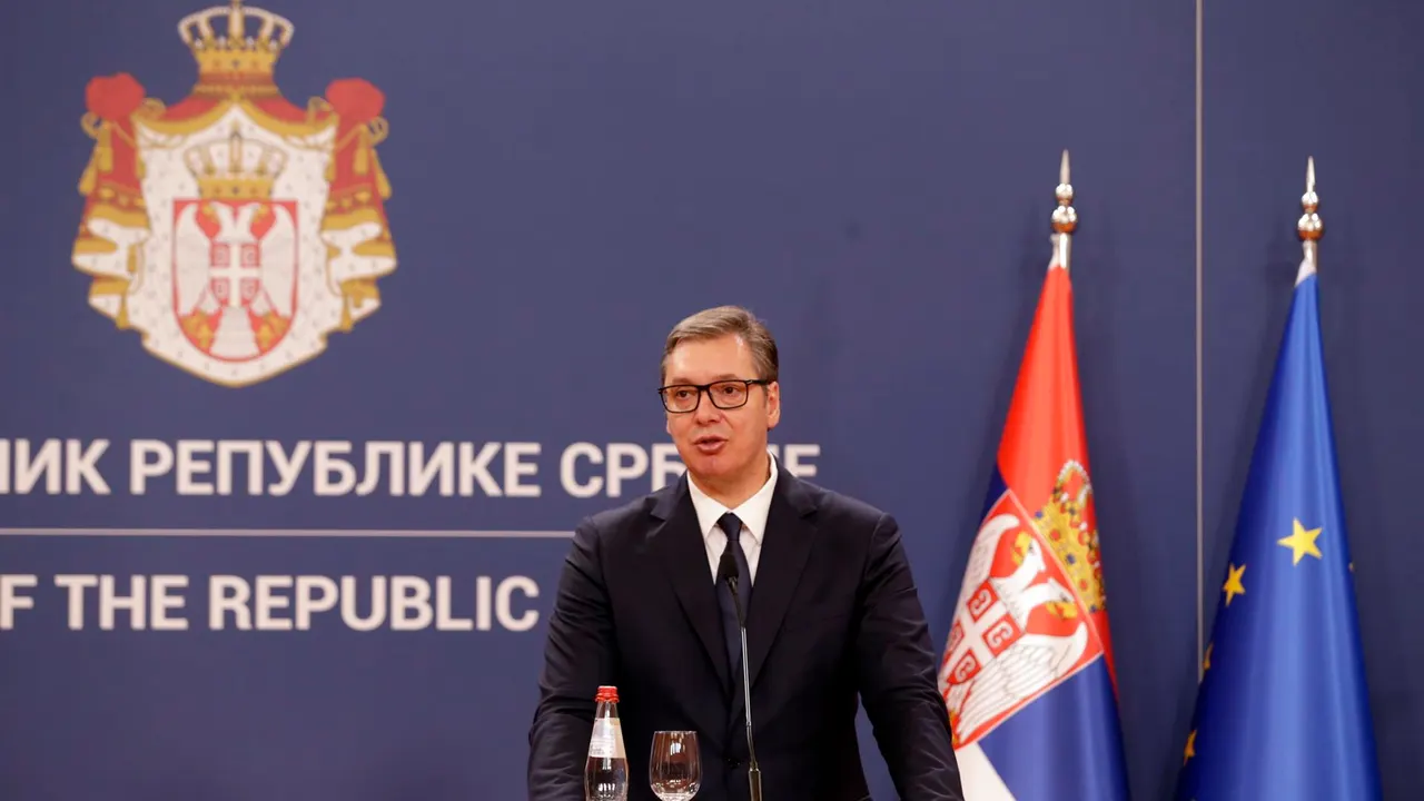 El presidente serbio Aleksandar Vucic