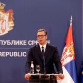 El presidente serbio Aleksandar Vucic