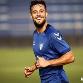Genaro en el entrenamiento del Málaga Genaro en el entrenamiento del Málaga