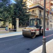 Obras de peatonalización en Albacete