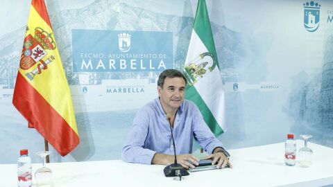 F&eacute;lix Romero, portavoz del Gobierno municipal, en rueda de prensa