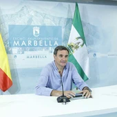 Félix Romero, portavoz del Gobierno municipal, en rueda de prensa Félix Romero, portavoz del Gobierno municipal, en rueda de prensa