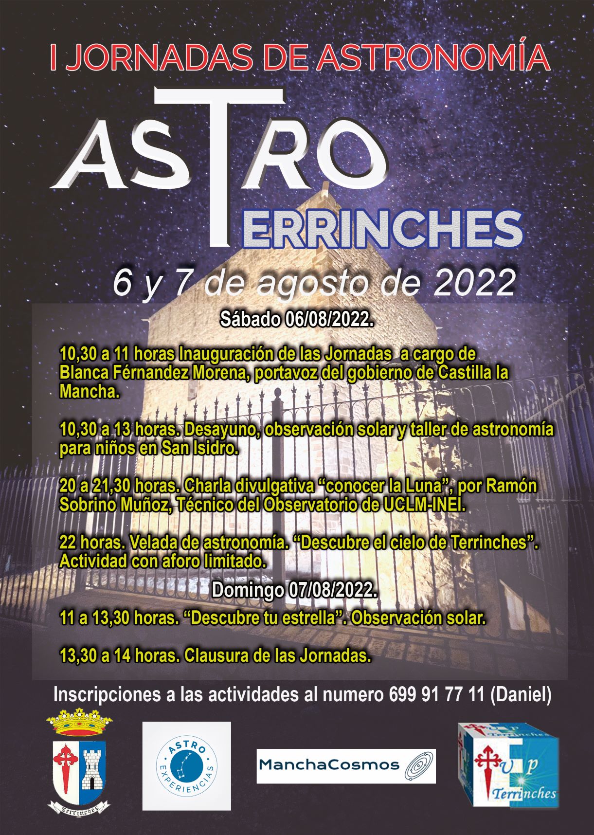 Terrinches celebra este fin de semana sus primeras Jornadas Astronómicas Terrinches celebra este fin de semana sus primeras Jornadas Astronómicas