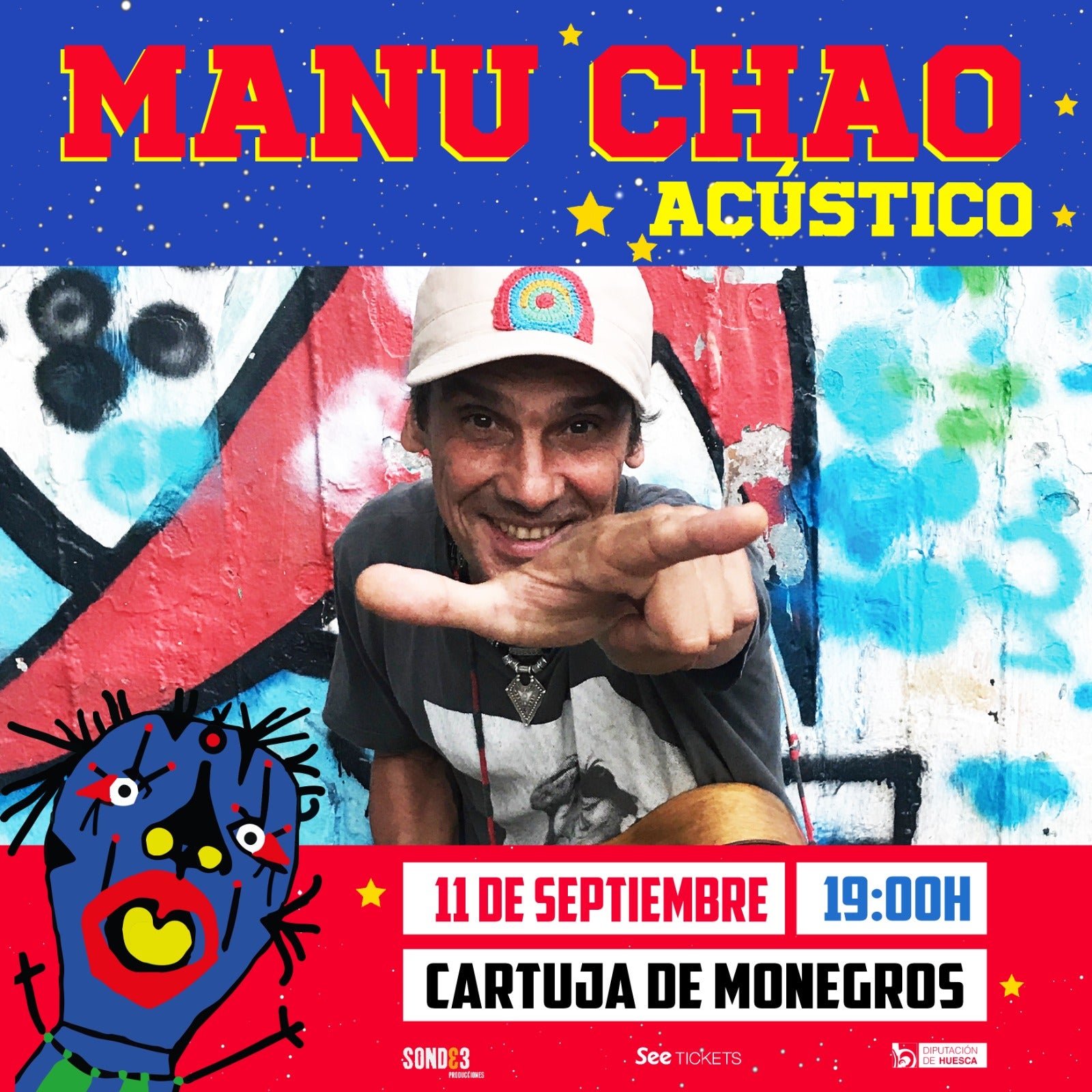 Manu Chao cerrará el SoNna el 11 de septiembre Manu Chao cerrará el SoNna el 11 de septiembre