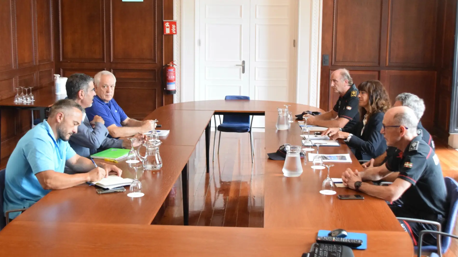 Reunión de la Comisión de Coordinación policial en San Sebastián 