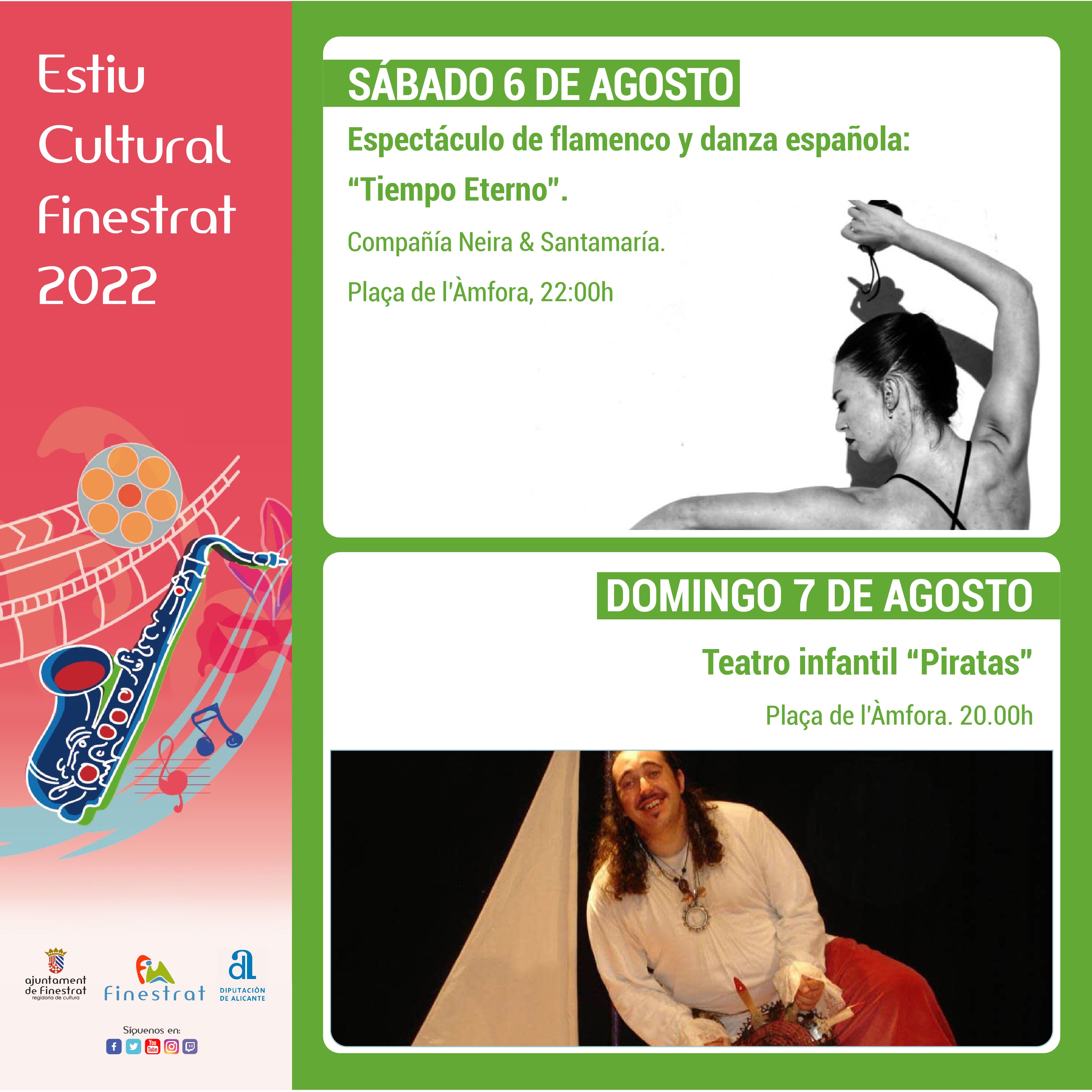 El espectáculo infantil "Pirata" llega a La Cala de Finestrat este domingo El espectáculo infantil "Pirata" llega a La Cala de Finestrat este domingo