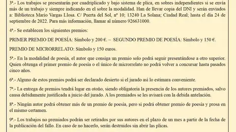 XXXII Certamen Literario Pan de Trigo XXXII Certamen Literario Pan de Trigo