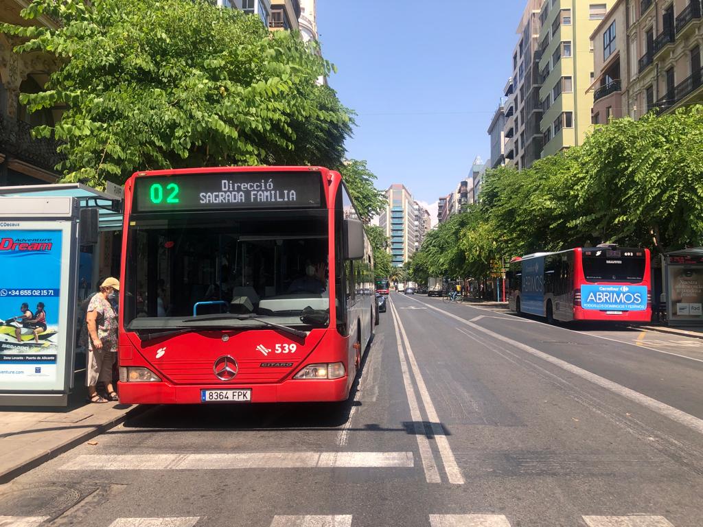 La línea 2 del transporte público de Alicante recuperará su recorrido habitual a partir del lunes 22 de agosto La línea 2 del transporte público de Alicante recuperará su recorrido habitual a partir del lunes 22 de agosto