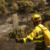 Incendio forestal declarado en Añón de Moncayo