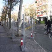 Obras en la calle Resolana de Sevilla.