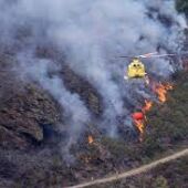Imagen del incendio de Folgoso do Courel en el que se quemaron más de 10.000 hectáreas. Europa Press.