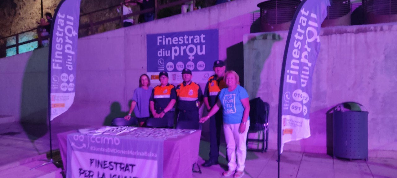 El Punto Violeta de Finestrat no registró incidencias durante las Fiestas El Punto Violeta de Finestrat no registró incidencias durante las Fiestas