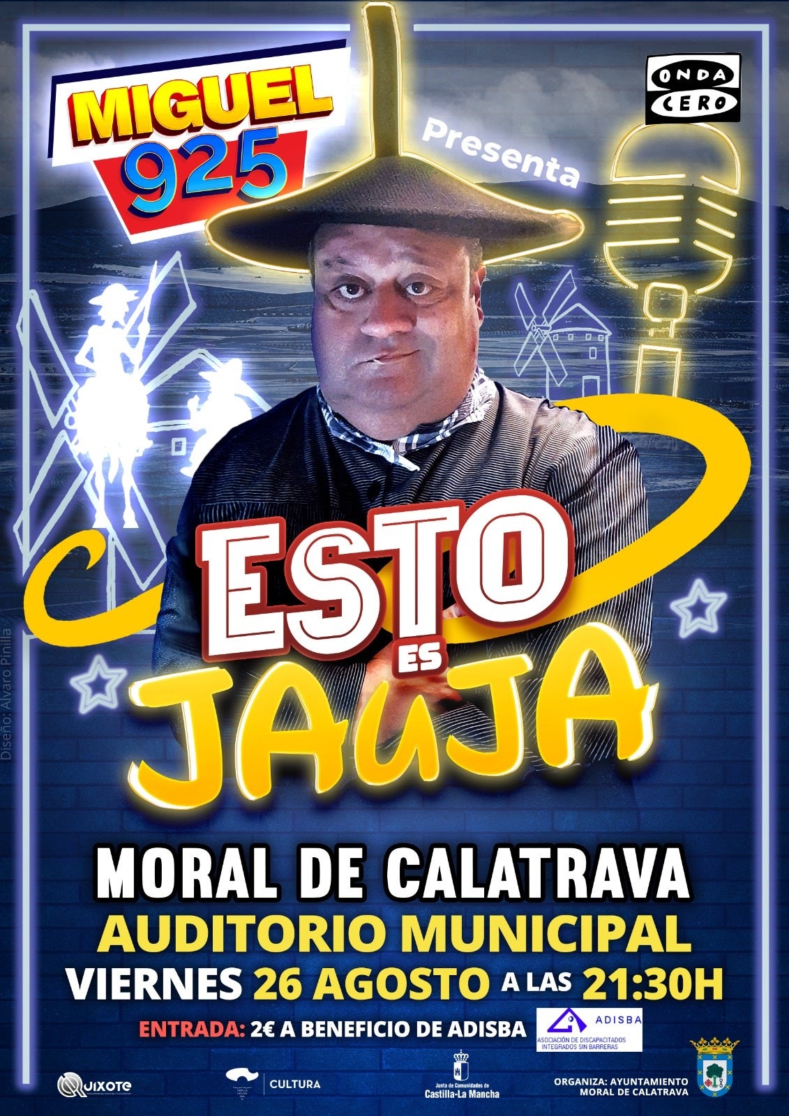 Miguel 925 este viernes en Moral de Calatrava a beneficio de ADISBA Miguel 925 este viernes en Moral de Calatrava a beneficio de ADISBA