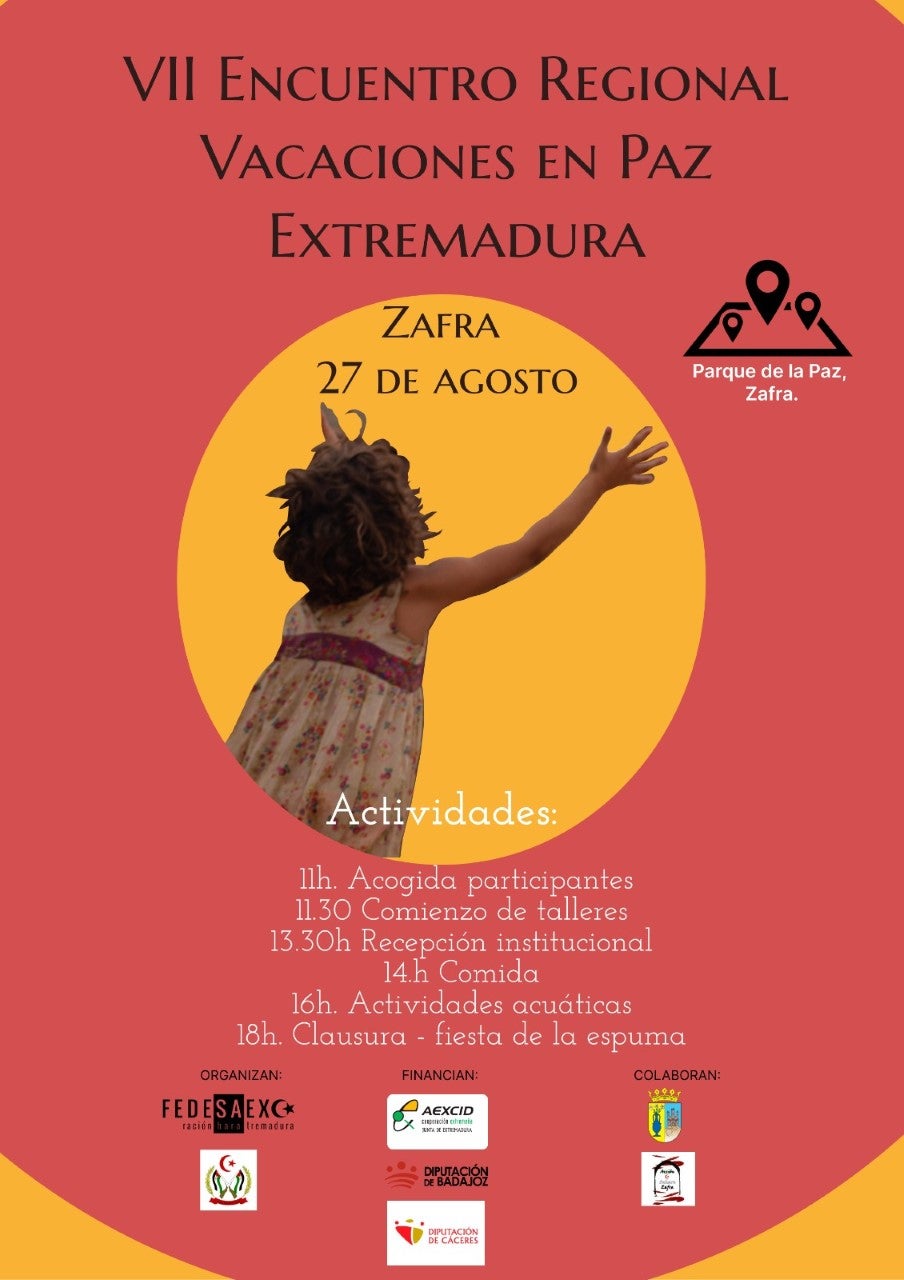 El VII Encuentro Regional de Vacaciones en Paz se celebrará este sábado El VII Encuentro Regional de Vacaciones en Paz se celebrará este sábado