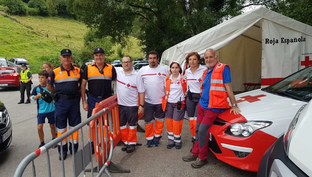 La Cruz Roja en operativo sanitario San Timoteo. La Cruz Roja en operativo sanitario San Timoteo.