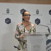 Eva Marías Masías durante la rueda de prensa Eva Marías Masías durante la rueda de prensa