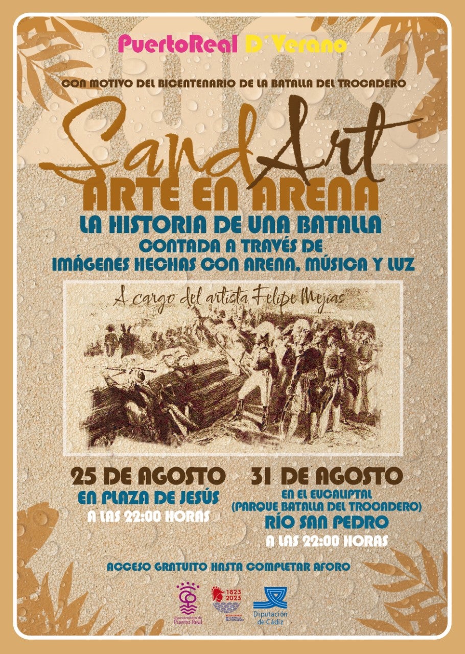 ‘Sand Art’ llega los días 25 y 31 de agosto a Puerto Real ‘Sand Art’ llega los días 25 y 31 de agosto a Puerto Real