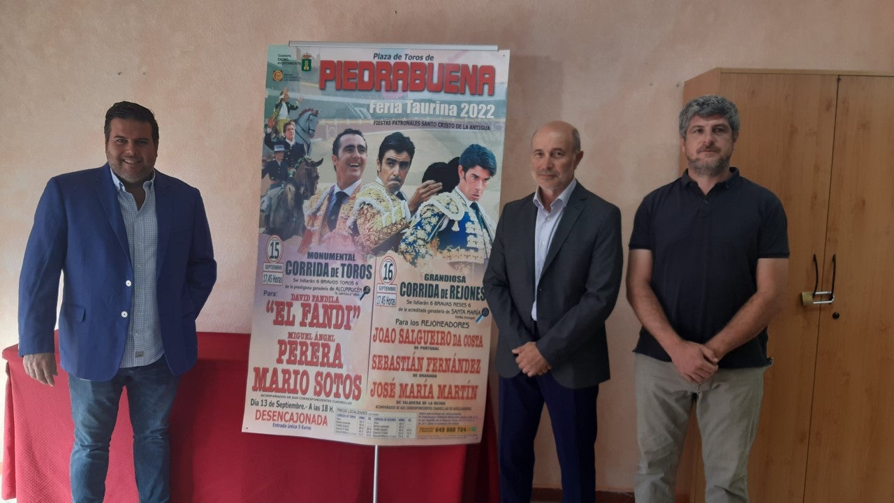"El Fandi", Perera y Sotos forman el cartel de la corrida de toros de las fiestas de Piedrabuena "El Fandi", Perera y Sotos forman el cartel de la corrida de toros de las fiestas de Piedrabuena