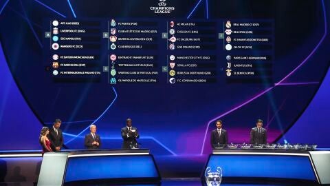 Sorteo de la fase de grupos de Champions League celebrado en Estambul