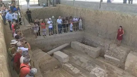 Consolidan la restauración de restos en la Villa Romana de Salar 