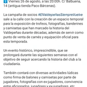 Así han anunciado en redes la presentación del equipo Así han anunciado en redes la presentación del equipo