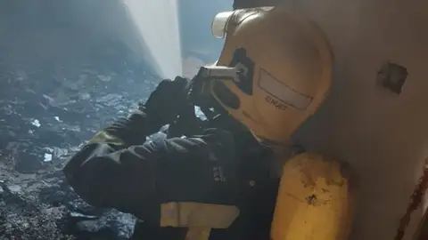 Los bomberos extinguieron el incendio en Ciudad Real Los bomberos extinguieron el incendio en Ciudad Real