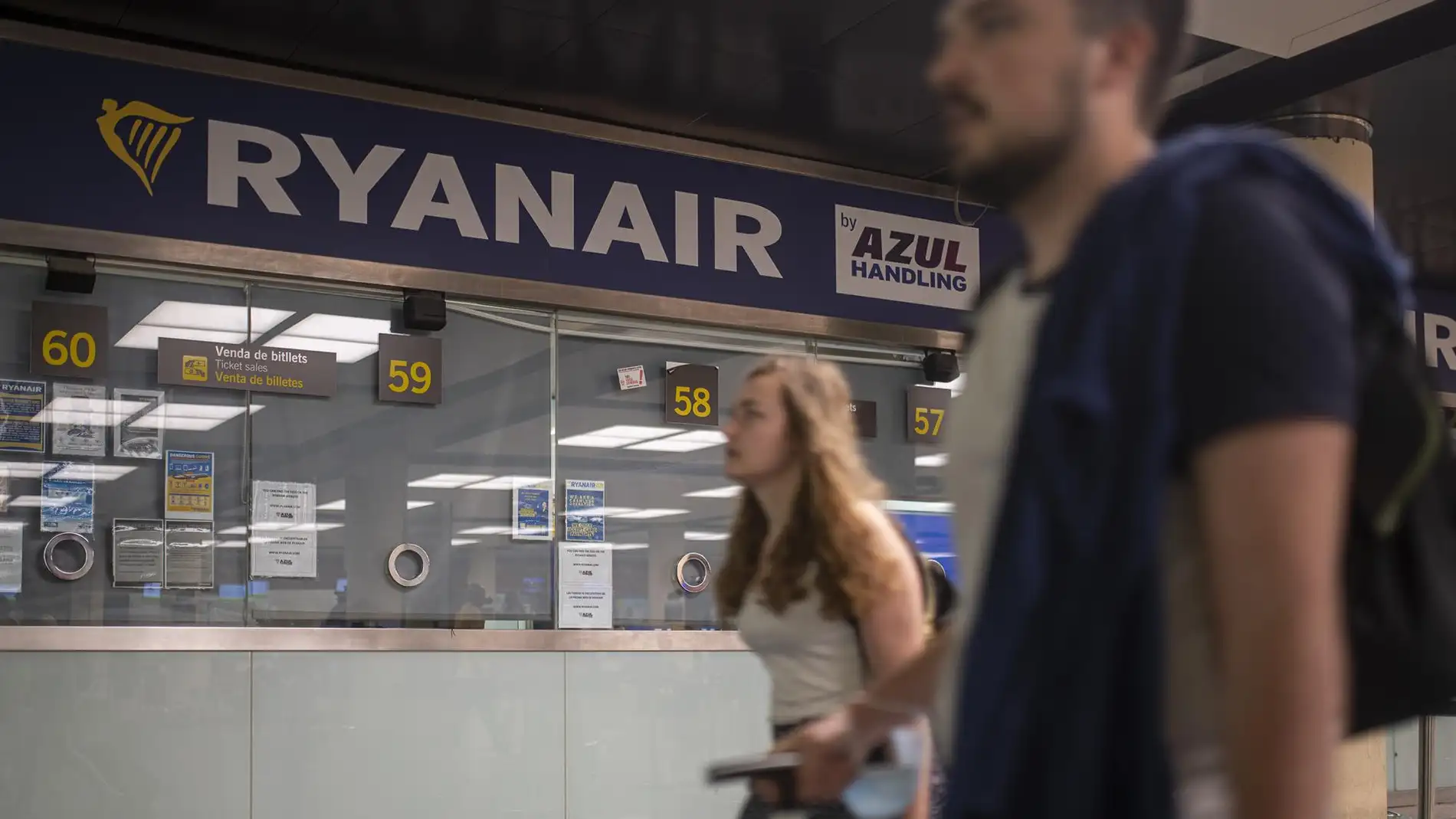 Ventanilla de Ryanair.