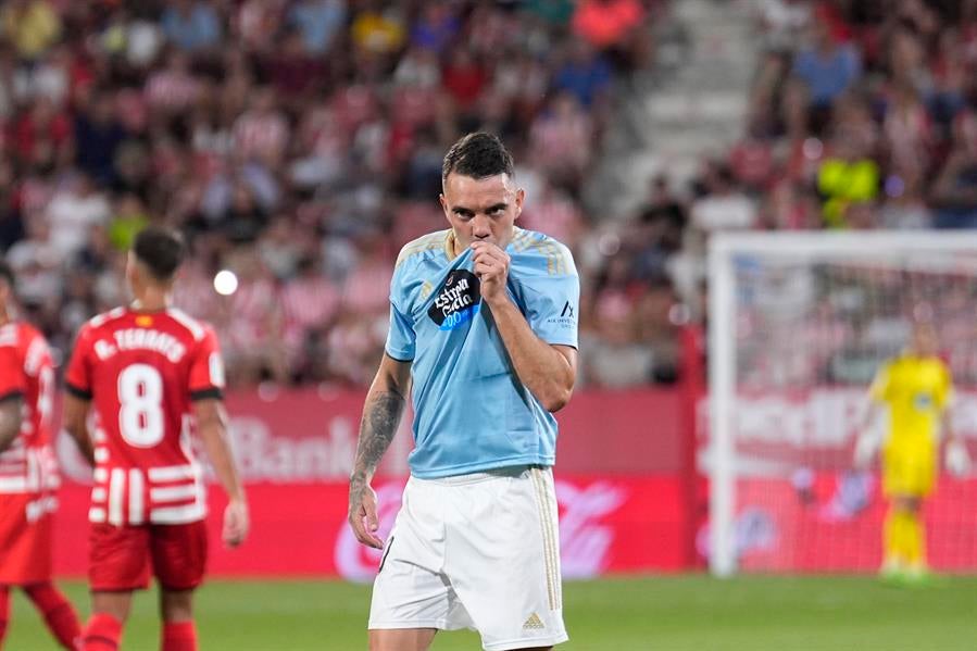 Un gol de Aspas da al Celta el triunfo en Montilivi Un gol de Aspas da al Celta el triunfo en Montilivi