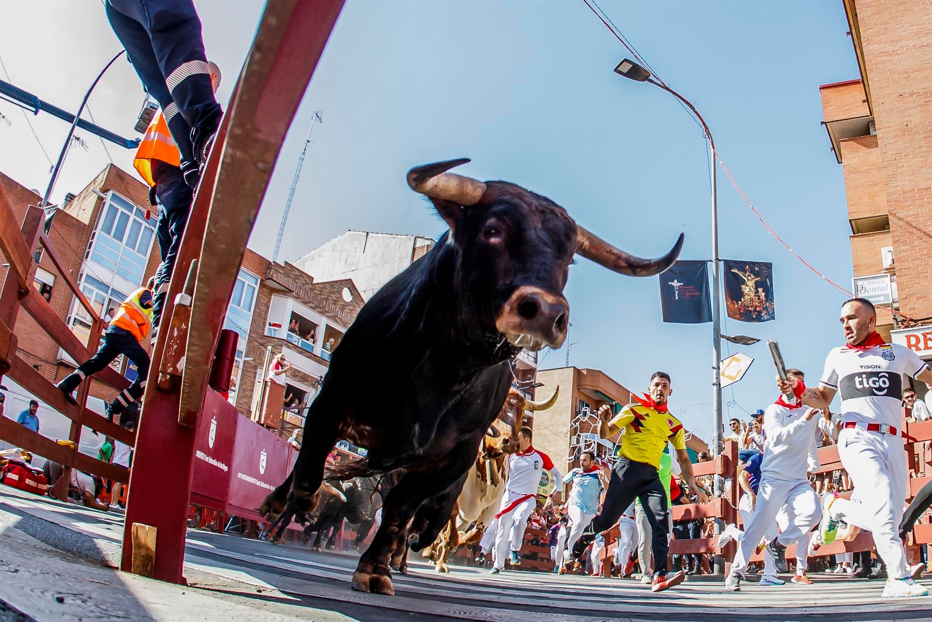 Un herido en el primer encierro de San Sebastián de los Reyes tras la pandemia Un herido en el primer encierro de San Sebastián de los Reyes tras la pandemia