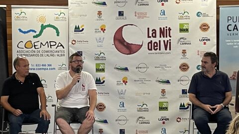 Todo preparado para 'La Nit del Vi' de l'Albir.