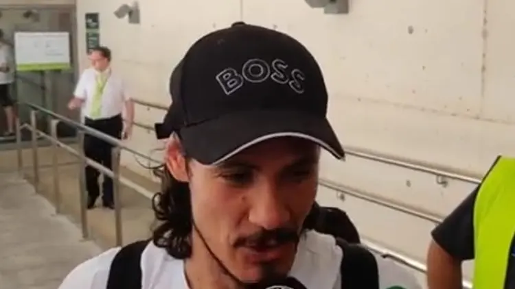 Edinson Cavani en Valencia Edinson Cavani en Valencia
