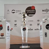 El trofeo de la Supercopa Endesa 2022. El trofeo de la Supercopa Endesa 2022.
