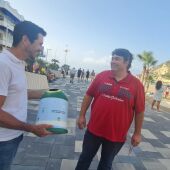 Movimiento banderas verdes en Finestrat.