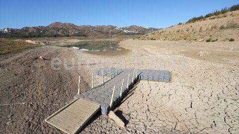 El pantano de La Vi&ntilde;uela situado en el t&eacute;rmino de V&eacute;lez M&aacute;laga.