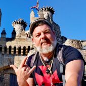 Fran Contreras en el Castillo de los Templarios en Ponferrada