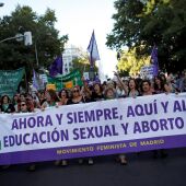 Manifestación a favor de la ley del aborto