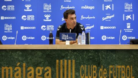 Pablo Guede, entrenador del M&aacute;laga CF